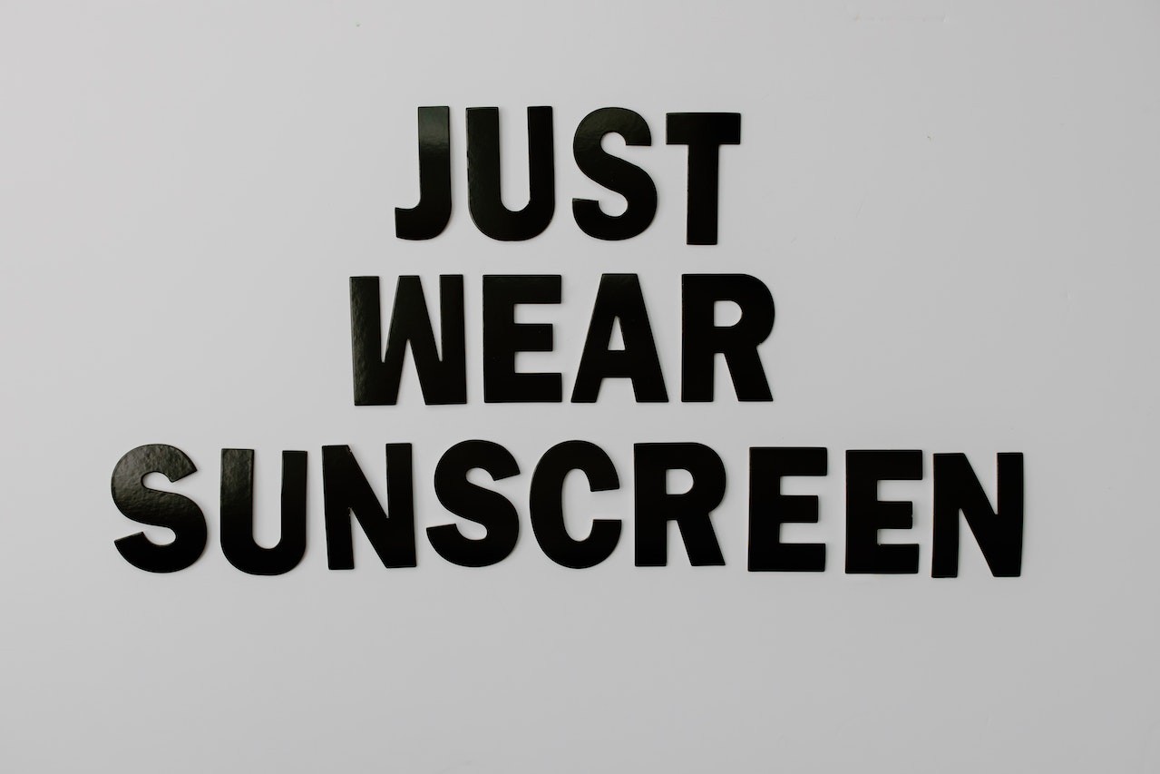 "Just Use Subnscreen" in stenciled letters